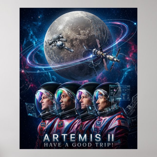 Poster ARTEMIS II Tenha uma Boa Viagem (Frente)