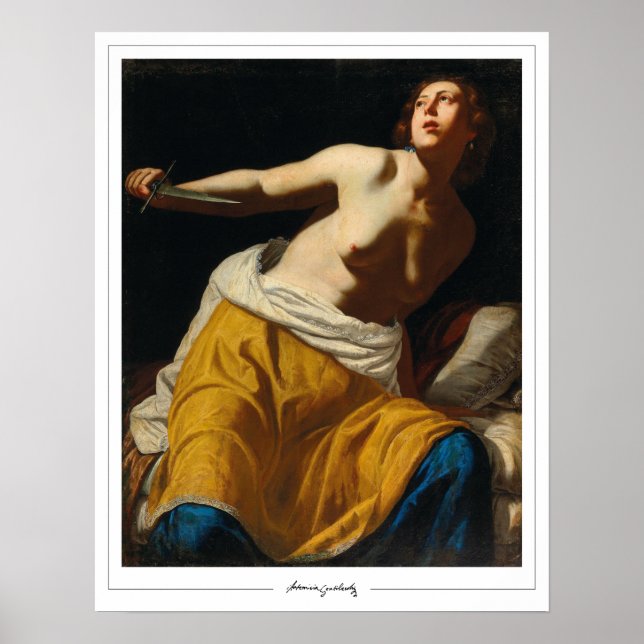 Poster Artemisia Gentileschi Zedign Cartaz de Arte #1 (Frente)