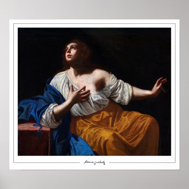 Poster Artemisia Gentileschi Zedign Cartaz de Arte #11 (Frente)
