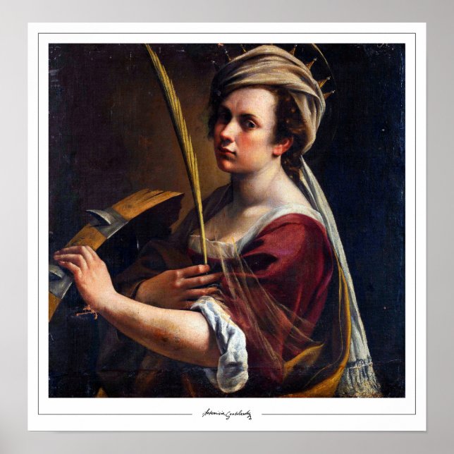 Poster Artemisia Gentileschi Zedign Cartaz de Arte #4 (Frente)