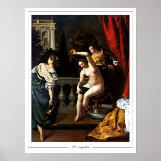 Poster Artemisia Gentileschi Zedign Cartaz de Arte #45 (Frente)
