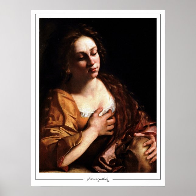 Poster Artemisia Gentileschi Zedign Cartaz de Arte #77 (Frente)
