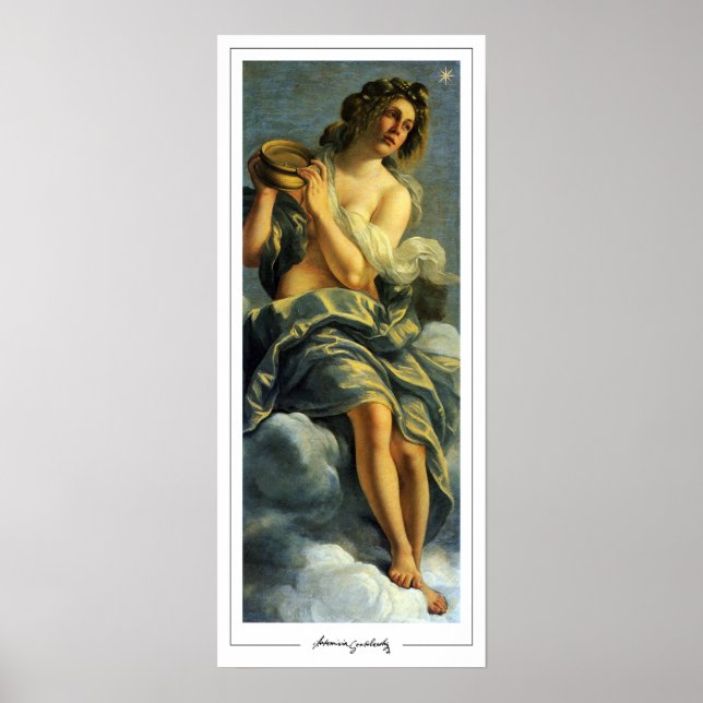 Poster Artemisia Gentileschi Zedign Cartaz de Arte #91 (Frente)