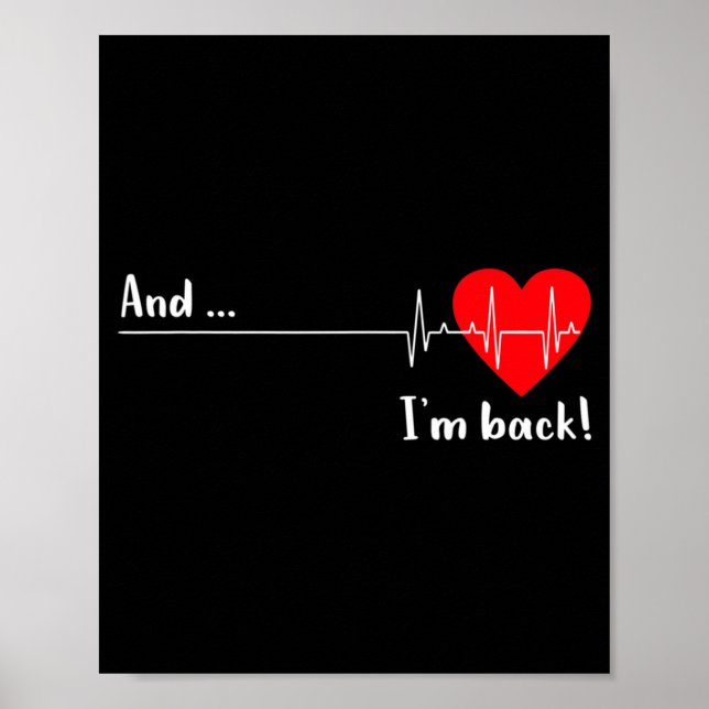 Poster Artery Open, Heart Diseases Surgery Heartbeat  (Frente)