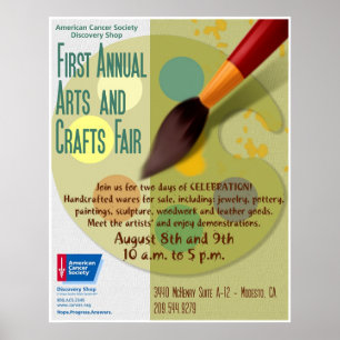 Poster Artes e artesanatos justos