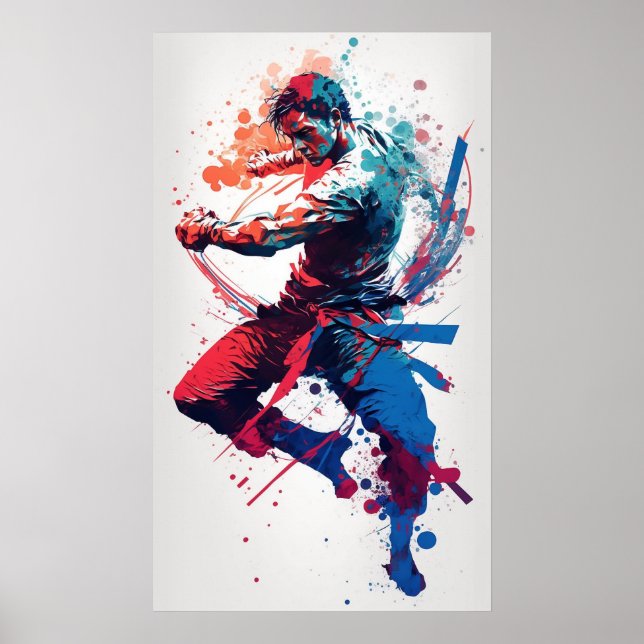 Poster Artes marciais (Frente)