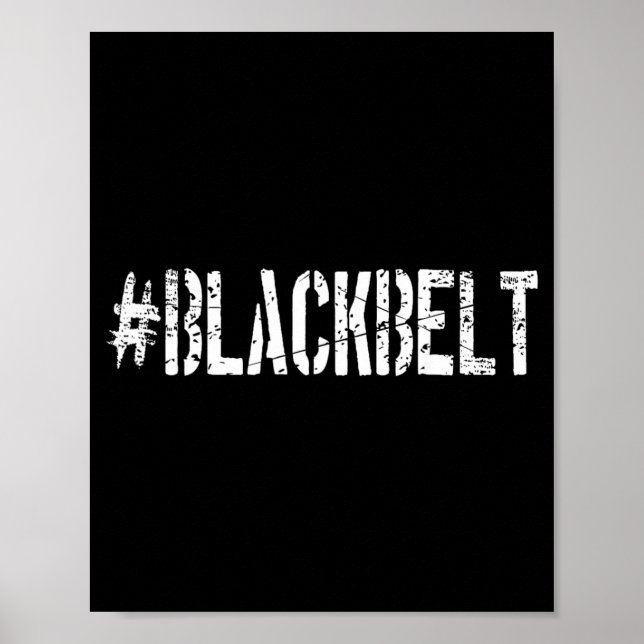 Poster Artes Marciais Caratê Faixa Preta (Frente)