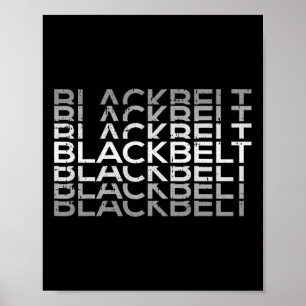 Poster Artes marciais de cinta negra Karate Taekwondo Tkd