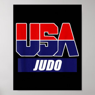 Poster Artes Marciais de Judô 2024 Equipe EUA