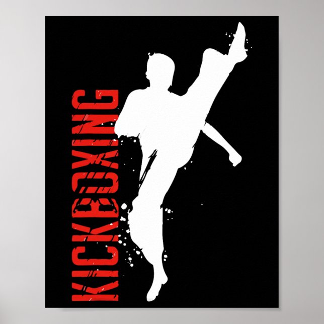 Poster Artes Marciais de Kickboxing (Frente)