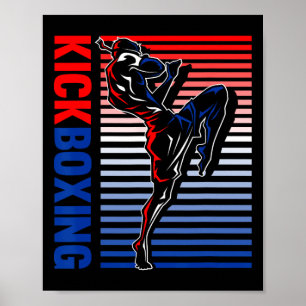 Poster Artes Marciais de Kickboxing Amante de Kickboxing