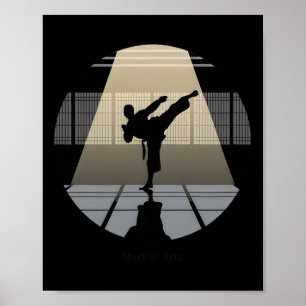 Poster Artes Marciais - Disciplina E Força Karate Taek