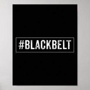 Poster Artes Marciais do Cinturão Negro - Karate Taekwond