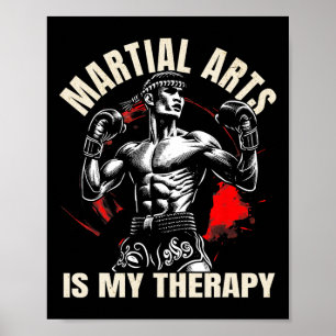 Poster Artes Marciais É Minha Terapia - Karate1