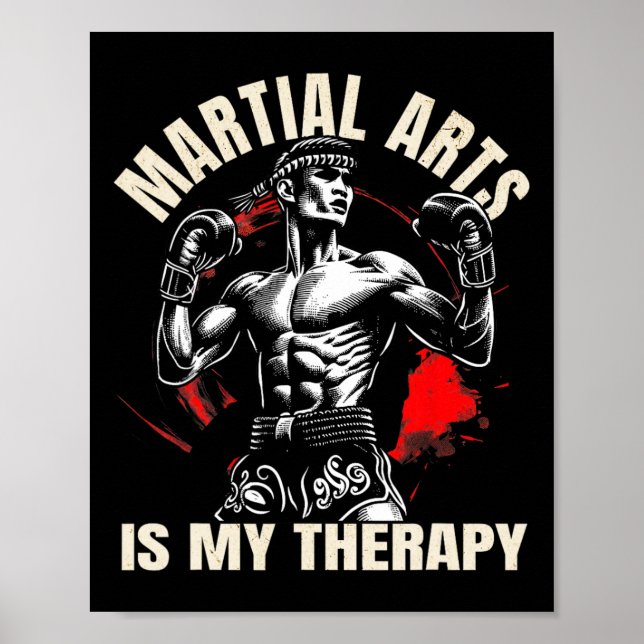 Poster Artes Marciais É Minha Terapia - Karate1 (Frente)