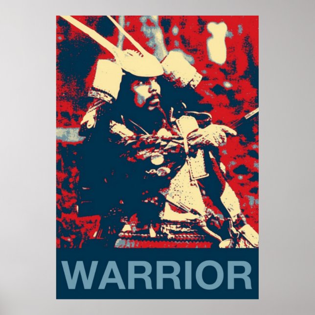 Poster Artes marciais guerreiro japonês Samurai (Frente)