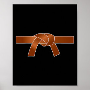 Poster Artes marciais Karate Brown Belt Gift