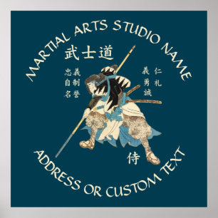 Poster Artes marciais Karate Taekwondo Jiu-jitsu Studio