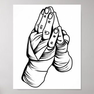 Poster Artes Marciais Muay Thai Boxe Esporte