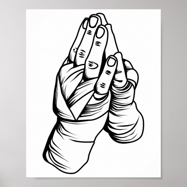 Poster Artes Marciais Muay Thai Boxe Esporte  (Frente)
