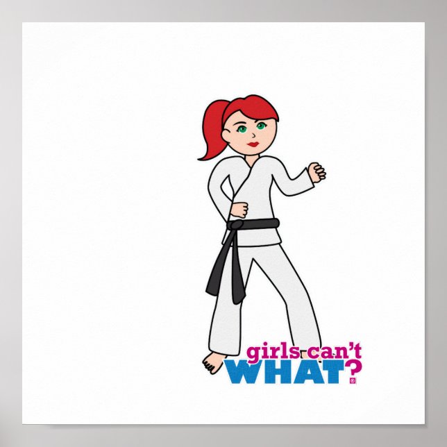 Pôster Artes Marciais - Ponytail (Leve/Vermelho) (Frente)
