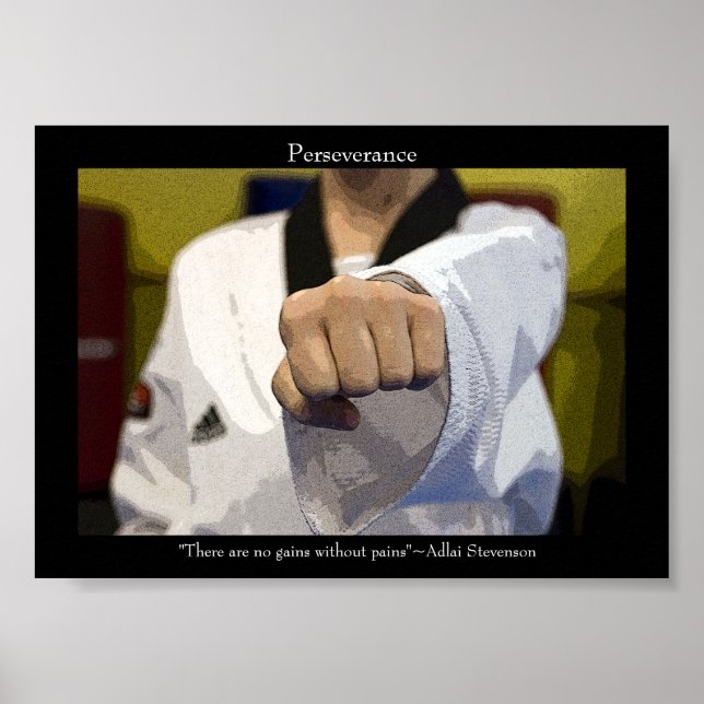 Poster Artes Marciais Soco do Meio (Frente)