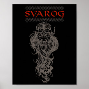Poster Artesanato de Ser Celestial Eslavo Pagão Eslavos P