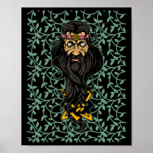 Poster Artesanato de Ser Celestial Eslavo Pagãos Eslavos