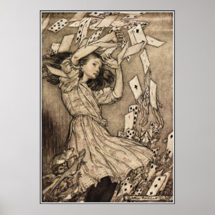 Poster Arthur Rackham Alice No País Das Maravilhas