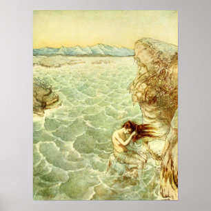 Poster Arthur Rackham - arte de conto de fadas vintage