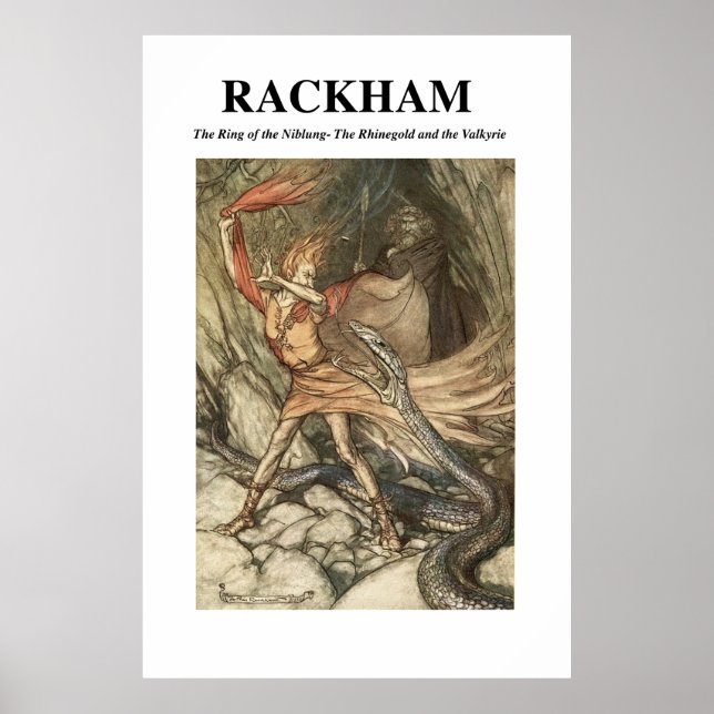 Poster Arthur Rackham - O Anel do Niblung (Frente)