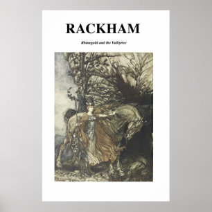 Poster Arthur Rackham - O Rhinegold e o Valkyrie