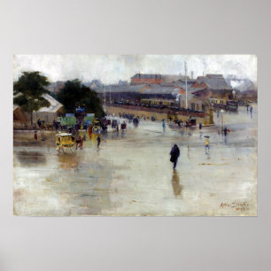 Poster Arthur Streeton a estação de comboio, Redfern