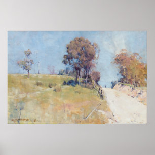Pôster Arthur Streeton - Luz do Sol (Cortando numa estrad