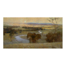 Arthur Streeton - 'Still_glides_the stream, e_sh