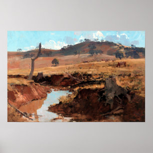 Poster Arthur Streeton The Creek