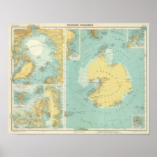 Pôster Ártico, Antártica (Frente)