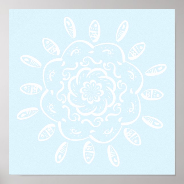 Pôster Ártico Mandala (Frente)