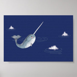 Poster Ártico Narwhal