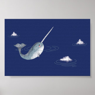Poster Ártico Narwhal