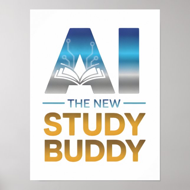 Poster Artificial Intelligence Study Buddy Design (Frente)