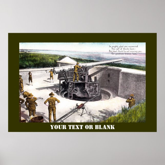 Poster Artilharia Costeira (Frente)