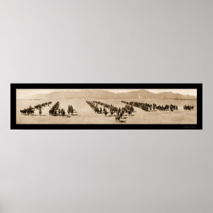 Pôster Artilharia El Paso TX Huge Foto 1916