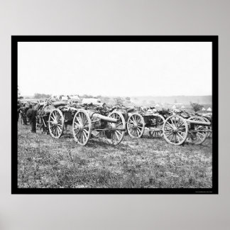 Pôster Artilharia em Richmond, VA 1862