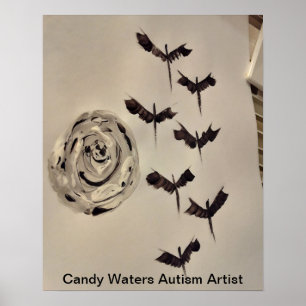 Poster Artista Autismo Candy Waters