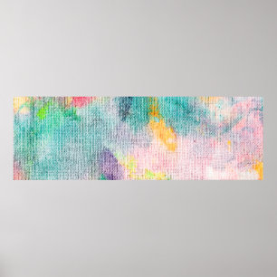 Poster Artista Azul. Apresentação Contemporânea Branca. T