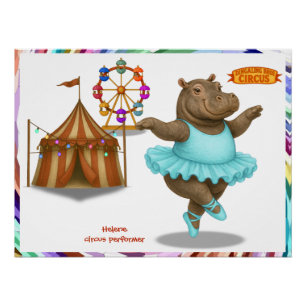 Pôster artista de circo Helene