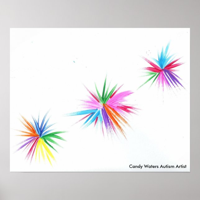 Poster Artista do Autismo Candy Waters (Frente)
