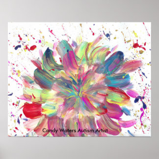 Poster Artista do Autismo Candy Waters