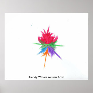 Pôster Artista do Autismo Candy Waters